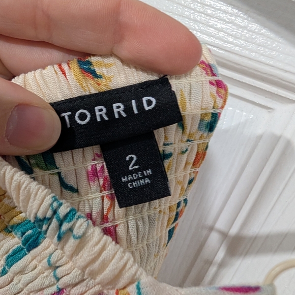 Torrid Carrie Floral Lace Inset Maxi Dress in Size 2 (18/20) - Picture 13 of 15